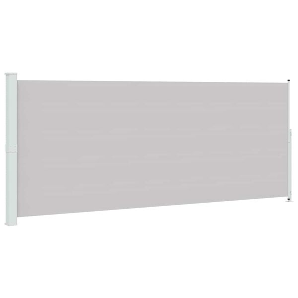 vidaXL Patio Retractable Side Awning 200x500 cm Grey