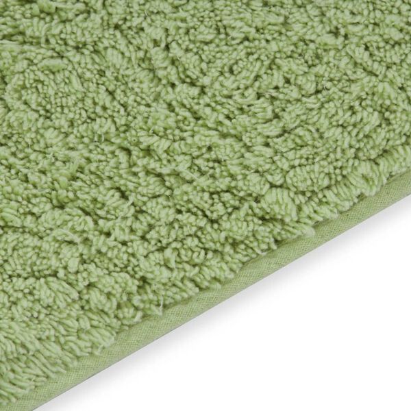 vidaXL Bathroom Mat Set 2 Pieces Fabric Green
