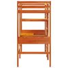 vidaXL Loft Bed Frame without Mattress Wax Brown 80x200cm Solid Wood Pine