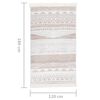 vidaXL Rug Beige 120x180 cm Cotton