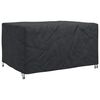 vidaXL Furniture Cover Plain Black 180 x 140 x 90 cm 420D
