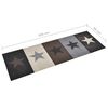 vidaXL Kitchen Carpet Washable Stars 60x300 cm