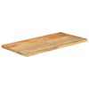 vidaXL Table Top 120x60x2.5 cm Live Edge Solid Wood Mango