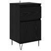 vidaXL Sideboard with Drawer Black oak 35 x 40 x 70 cm Engineered wood