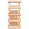 vidaXL Wine Rack for 20 Bottles 46.5x23x46.5 cm Solid Wood Pine