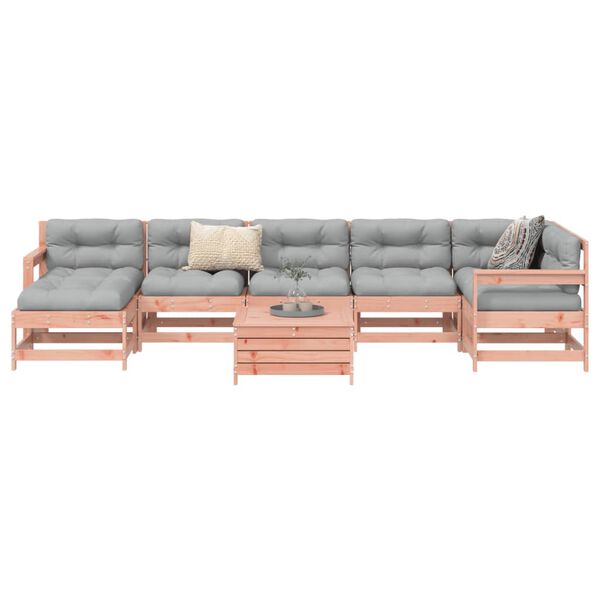 vidaXL 8 Piece Garden Sofa Set Solid Wood Douglas Fir