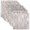 vidaXL Mosaic Tiles Cream 30 x 30 cm Marble
