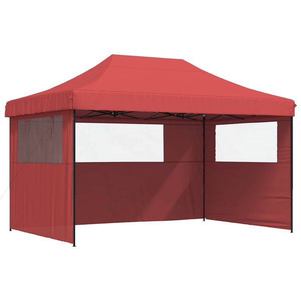 vidaXL Party Tent Folding Burgundy 292 x 440 x 315 cm Oxford Fabric