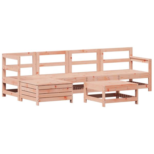 vidaXL 6 Piece Garden Sofa Set Solid Wood Douglas Fir