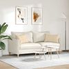 vidaXL Sofa Pillows 2 pcs Cream 60 x 40 cm Fabric