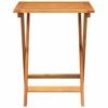 vidaXL Garden Table Folding Natural 60 x 60 x 72 cm Solid Acacia Wood