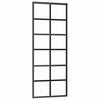 vidaXL Sliding Door with Hardware Set 76x205 cm ESG Glass&Aluminium