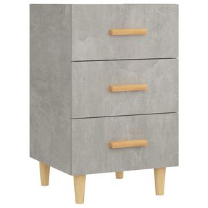 vidaXL Bedside Cabinet Concrete Grey 40x40x66 cm Engineered Wood
