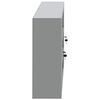 vidaXL Tool Cabinet with Shelf Black and Grey 150 x 20 x 55 cm