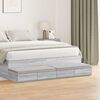 vidaXL Bed Drawers Grey Sonoma 135 x 36.5 x 16.5 cm Engineered Wood