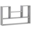 vidaXL Wall Shelf Grey Sonoma 100 x 17 x 60 cm Engineered Wood
