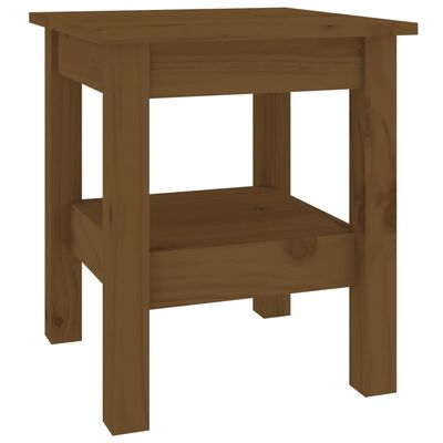 vidaXL Coffee Table Honey Brown 35x35x40 cm Solid Wood Pine