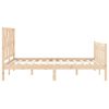 vidaXL Bed Frame without Mattress 140x190 cm Solid Wood Pine