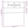 vidaXL Metal Headboard White 100 cm