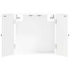 vidaXL Dartboard Cabinet EDE High Gloss White 52.5 x 10.5 x 53.5 cm