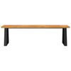vidaXL Bench with Live Edge 160 cm Solid Wood Acacia