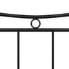 vidaXL Bed Frame without Mattress Black Metal 100x200 cm