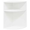 vidaXL End Table White 39.7 x 39.7 x 60 cm Engineered Wood