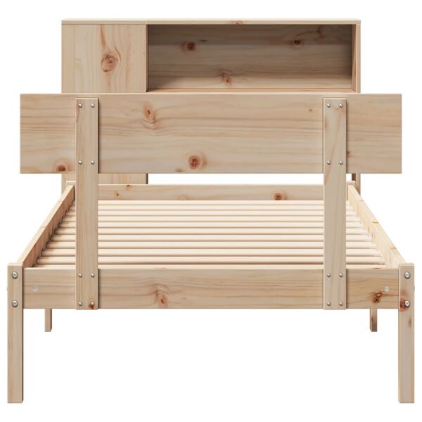 vidaXL Bookcase Bed without Mattress 90x200 cm Solid Wood Pine