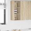 vidaXL Hanging Cabinet Sonoma Oak 30 x 29.5 x 80 cm Engineered Wood