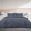 vidaXL Duvet Cover Set Anthracite 220x240 cm Light-weight Microfiber
