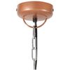 vidaXL Industrial Hanging Lamp Copper Iron & Solid Wood 35 cm E27