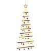 vidaXL Hanging Christmas Tree with Baubles 120 cm 50 LEDs Warm White