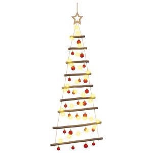 vidaXL Hanging Christmas Tree with Baubles 120 cm 50 LEDs Warm White