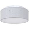 vidaXL Ceiling Lamp with Spotlights Grey 30 x 30 x 13.5 cm Fabric