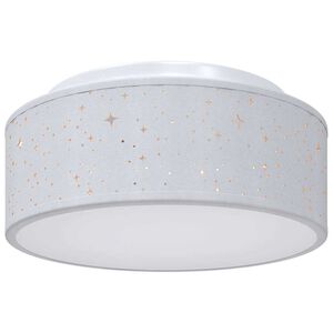 vidaXL Ceiling Lamp with Spotlights Grey 30 x 30 x 13.5 cm Fabric
