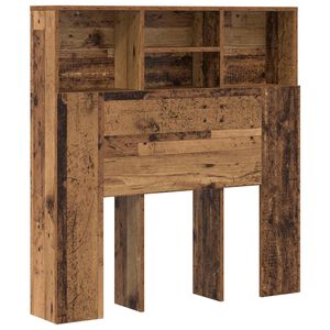 vidaXL Headboard Cabinet Old Wood 100 x 19 x 103.5 cm Engineered Wood