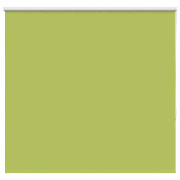 vidaXL Roller Blind Blackout Leaves Green 155x150 cm Fabric Width 151.6 cm Polyester