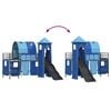 vidaXL Kids'Loft Bed Frame Black and Blue 74.5 x 190 cm Metal