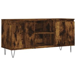 vidaXL TV Cabinet Smoked Oak 104x35x50 cm Engineered Wood