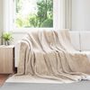 vidaXL Throw Blanket Beige 240 x 270 cm Fleece