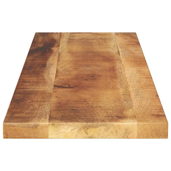 vidaXL Table Top 110x20x2.5 cm Rectangular Solid Wood Rough Mango