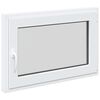 vidaXL Basement Window "RISOR" 90x70 cm Tilt&Turn DIN Right White