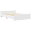 vidaXL Bed Frame without Mattress White 140x200 cm