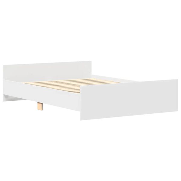 vidaXL Bed Frame without Mattress White 140x200 cm