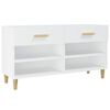 vidaXL Shoe Cabinet | White | Engineered wood | Medium | Shoe Cabinet