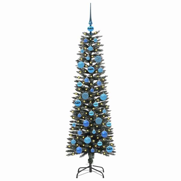 vidaXL Artificial Christmas Tree with 150 LEDs with Stand Green 150 cm