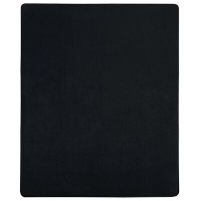 vidaXL Jersey Fitted Sheets 2 pcs Black 140x200 cm Cotton