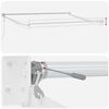 vidaXL Automatic Retractable Awning Burgundy 450x300 cm