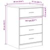 vidaXL Garage Storage Cabinet Sonoma Oak 60x51x85 cm Solid Wood Pine