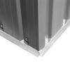 vidaXL Garden Shed Grey Metal